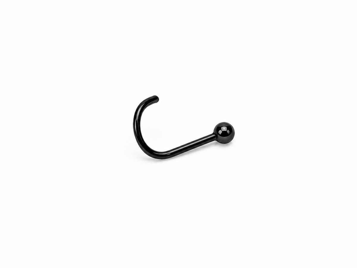 16g Nose Surgical Steel (Black)