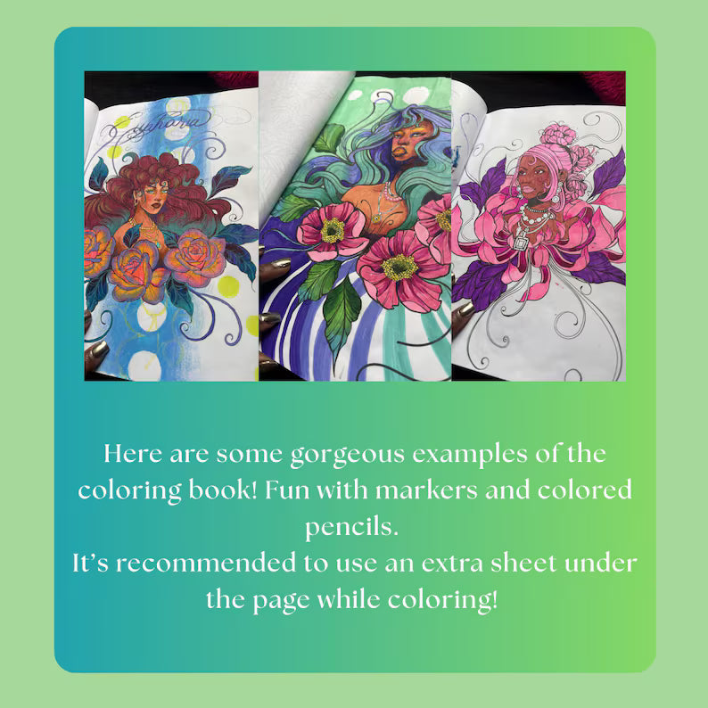 Blooming Spirits Coloring Book